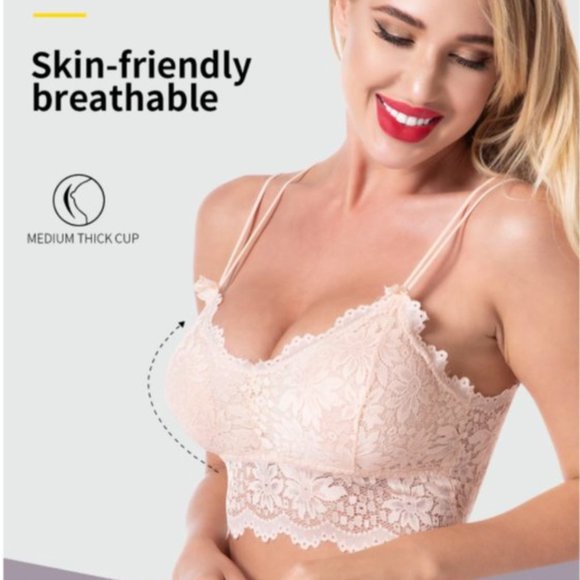 NEW No Steel Lace Bralette Bra - Picture 3 of 14